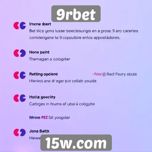 Opiniões de usuários sobre a experiência no 9rbet